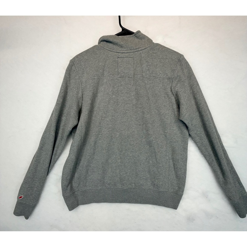 League Collegiate Outfitters Yale University Quarter Zip Sweatshirt Gray Medium - Picture 3 of 11